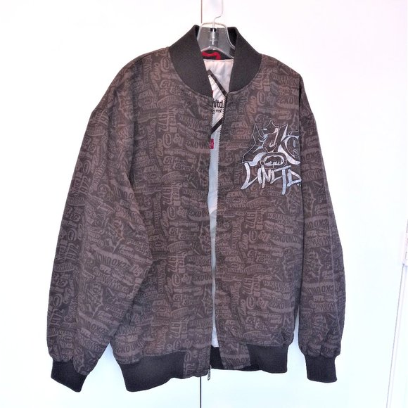 Ecko Unlimited Jackets & Coats Brown Bomber Style Jacket Ecko